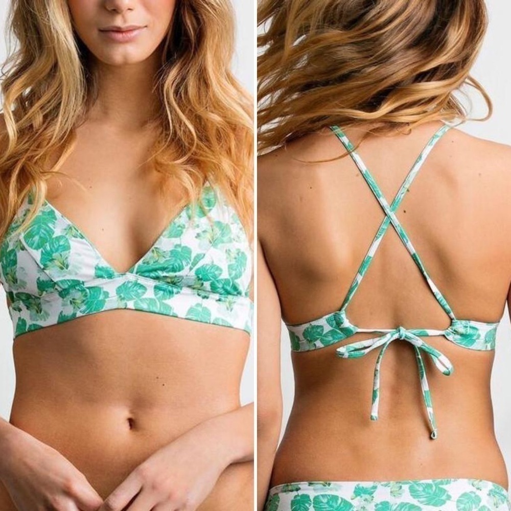 June Swimsuit Bikini Set In Honolulu Palm Print